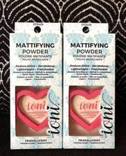 2pk IONI MATTIFYING PRESSED POWDER TRANSLUCENT SET MATTE MAKEUP REDUCE OIL SHINE