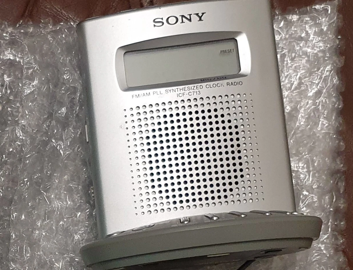 SONY ICF-C713 - Dream Machine / Rádio Despertador, vintage - COMPLETO