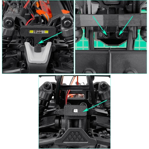 Kit Luci LED Anteriori + Posteriori per 1/18 ARRMA Typhon Grom RC Crawler Auto - Foto 11 di 13
