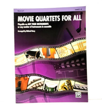 MOVIE QUARTETS FOR ALL PLAYABLE ON ANY INSTRUMENTS LEVEL 1-4 HORN IN F BOOK