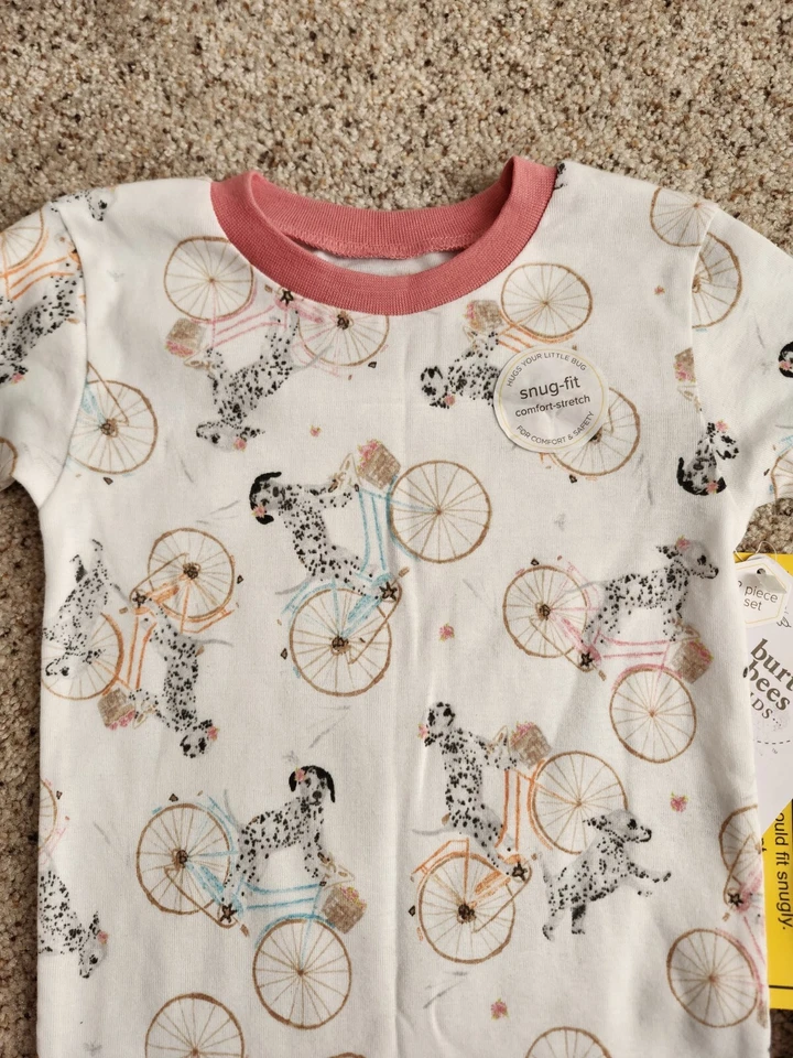 Nuevo Pijama Burt's Bees Niños Manga Larga Camisas Talla 5T Foto 3 de 4