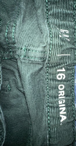 Corduroy Pants Size 16 Youth Green NWOT - Picture 8 of 11