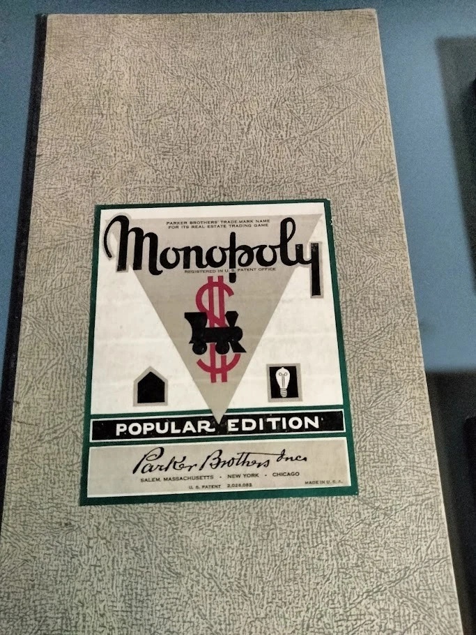 Vintage Monopoly 1951 / 52 Parker Brothers + Scrabble 1953 Board Game Bundle - Image 3 of 4