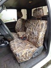 Fit For 1995-2000 Tacoma Front 6040 Split Bench Seat Cover Waterproof Savanna