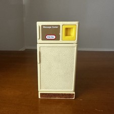 Vintage Little Tikes Dollhouse Refrigerator Harvest Gold
