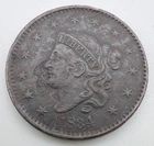 Photo of a 1834-P Large Cent from an eBay listing that sold on Jul 21, 2026