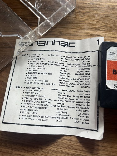 Thanh Tuyền Sông Nhạc 1 RARE Vietnamese Music Cassette Tape - Picture 5 of 5