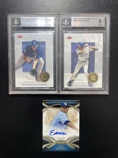MLB Card Lot BGS 9 Mint Slabs + Topps Tier One Enny Romero On-Card Auto /399