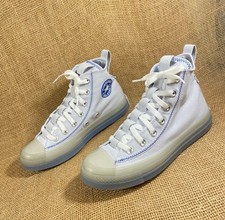 Converse Chuck 70 High Top Women  s 8 Men  s 6 White Blue Stitch Sneakers