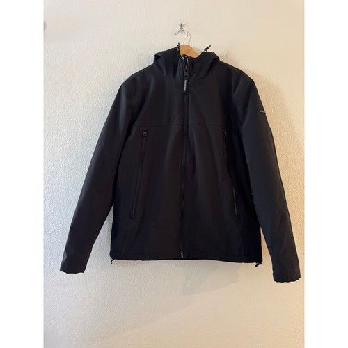 Calvin Klein Mens Sherpa Lined Infinite Stretch Soft Shell Jacket Size M Black - Picture 3 of 9