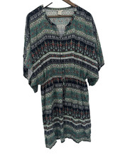 Ariat Dress XL Multicolor Boho Southwestern Coastal Cowgirl Flowy light rodeo