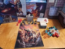 DRAGON QUEST Board Game Dungeons & Dragons 1992 Incomplete Vintage