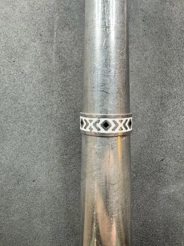 3.1g VTG Sterling Silver 925 Enamel Ring Band Size 9 Jewelry Lot T