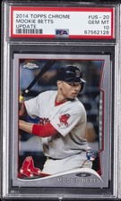 2014 TOPPS CHROME UPDATE #US-20 MOOKIE BETTS ROOKIE RC PSA 10