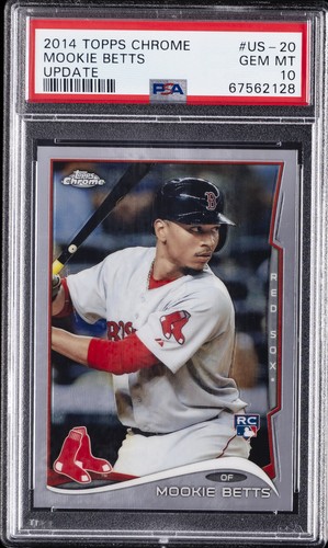 2014 TOPPS CHROME UPDATE #US-20 MOOKIE BETTS ROOKIE RC PSA 10