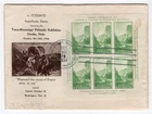 USA 1934 1¢ Trans-Mississippi Imperf Sheet First Day Cover - Sc# 751 w/Cachet