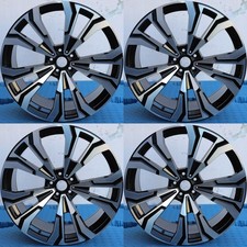 New 22x9.510.5 Staggered Wheels Rims Set Of 4 5x112 Black Machine Face Fits Bmw New 22x9.510.5 Staggered Wheels Rims Set Of 4 5x112 Black Machine Face Fits Bmw