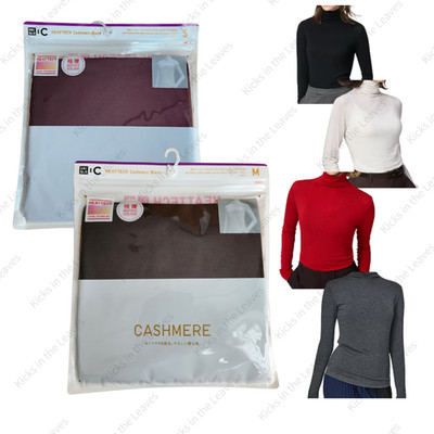 UNIQLO :C HEATTECH Extra Warm Cashmere Blend Turtleneck T-Shirt 478954 9 Colors