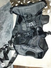 YUDODO Dog Backpack Carrier Black Mesh Polyester