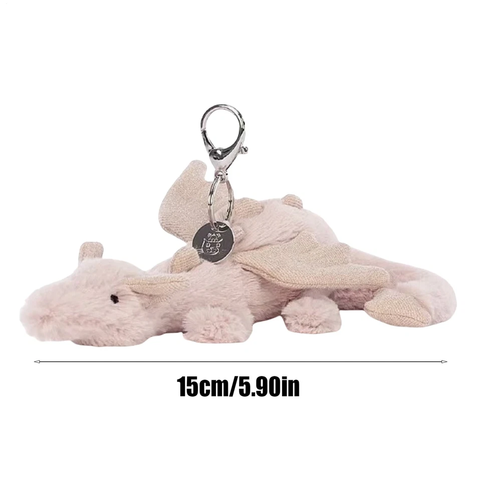 Bolso Dragón Púrpura Dije Jalea Gato Llavero Juguete de Peluche Suave Nuevo con Etiquetas Llavero de Dibujos Animados Foto 3 de 4