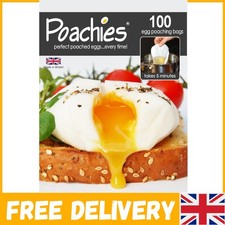 Eco-Friendly Egg Poaching Bags, 100 Pack - Healthy & Effortless Egg Cooking