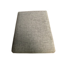 Plain Grey Fabric Chair Pad fits Waterfall Natural Oak Dining Chair from Oakland