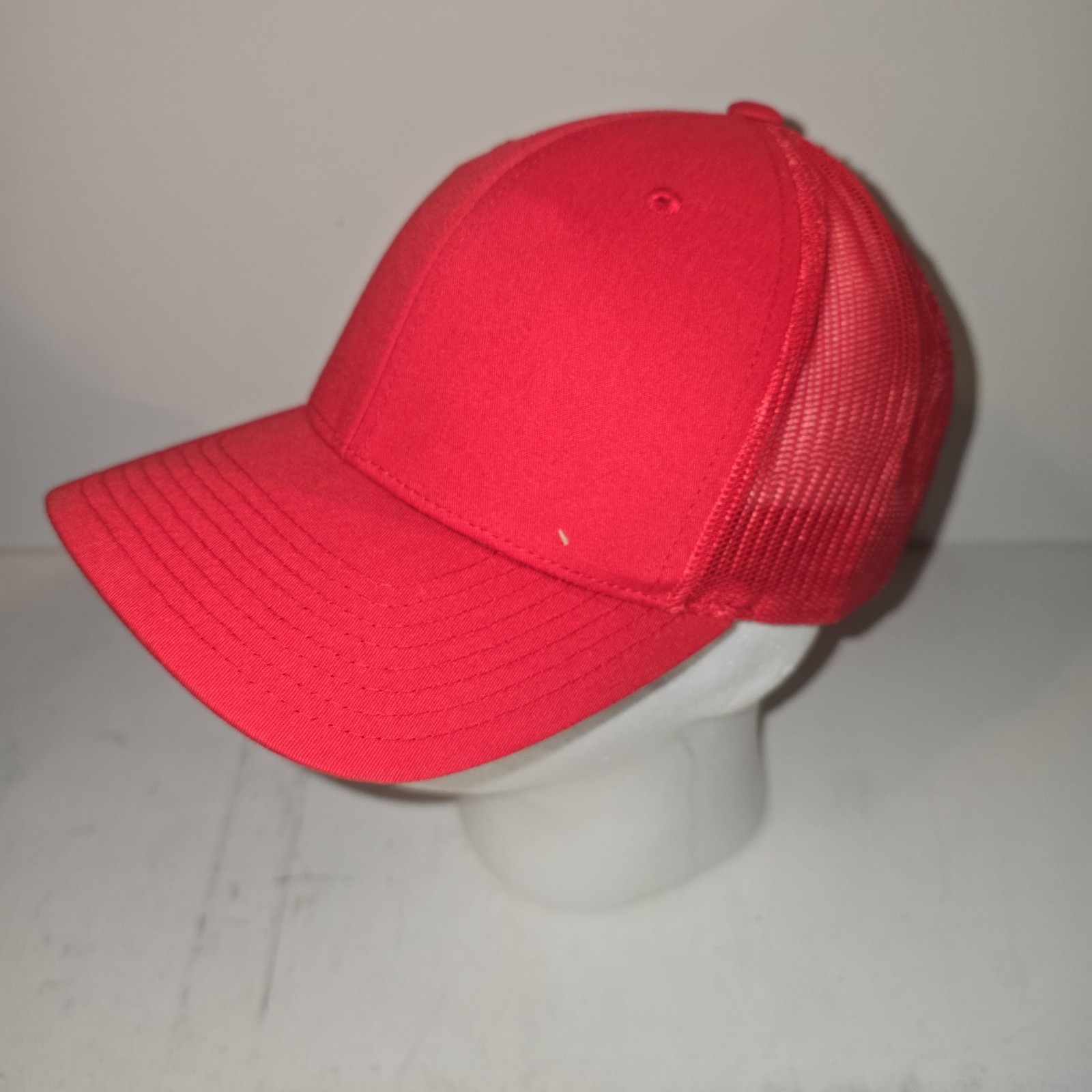 Classics Red Plain Snapback Mesh Baseball Adjusta… - image 4