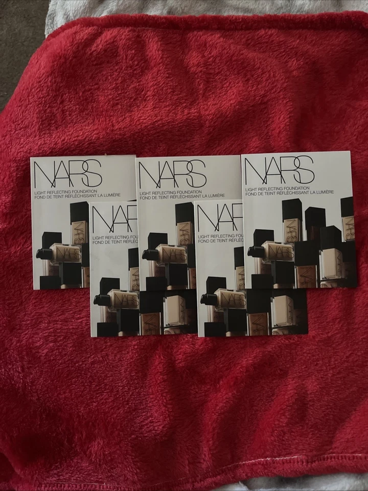 🔥5x NARS LIGHT REFLECTING FOUNDATION 4-Shades Single Use Sampler Card - Sealed - Image 2 of 3