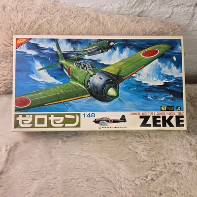 Nichimo 1/48 Mitsubishi A6M5 Reisen Zeke Zero Fighter Model Kit S-4806 Vintage