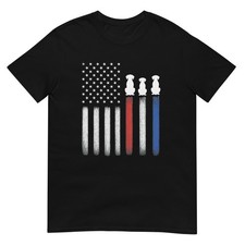 American Flag with Dog Silhouettes, Pet Lover USA T-Shirt