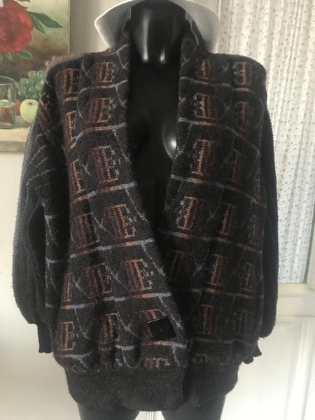 Women Vintage stories Sweater Grey Wool 36