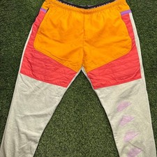 Nike Colorblock Fleece Sweatpants Mens 2XL Multicolor Drawstring Pockets