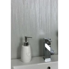 20 x Silver Brush Ceiling Panels 8mm  x 2700mm x 250mm Easy To Install Panel