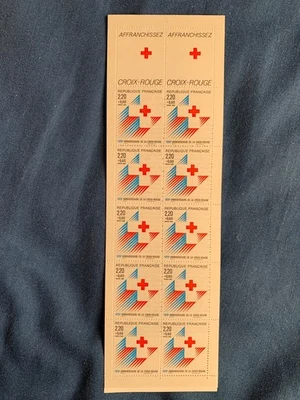 Année 1988 - Carnet Croix Rouge n°2037 "125e anniversaire de la Croix-Rouge." - Photo 1/2