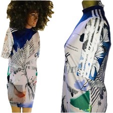 ADIDAS x FARM Rio Tropical Palm Leaf DRESS NWOT XS