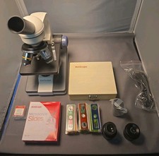 AmScope M150 Series Portable LED Monocular Student Compound Microscope MD35 Cam 