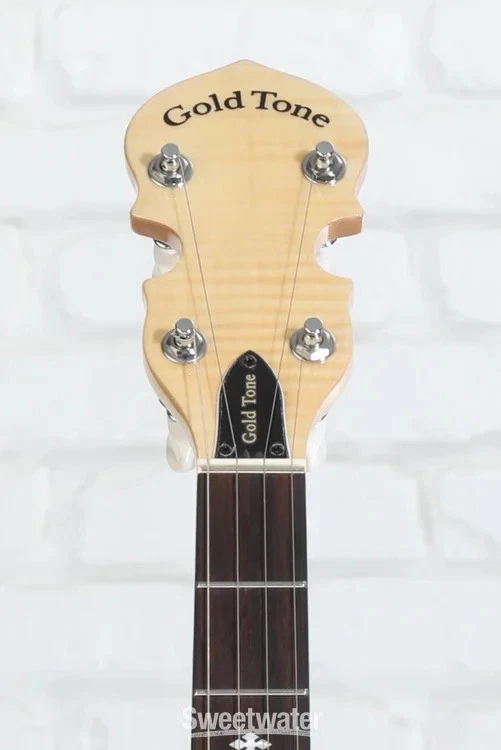 Gold Tone CC-100RW Cripple Creek Resonator Banjo with Wide Fingerboard - Natural - Image 2 of 4