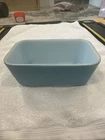 Vintage Pyrex Blue Rectangular Refrigerator Dish 502-B No Lid