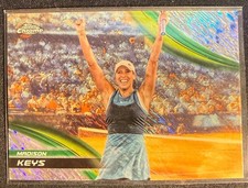 Madison Keys 2025 Topps Chrome Tennis Shimmer Refractor Parallel