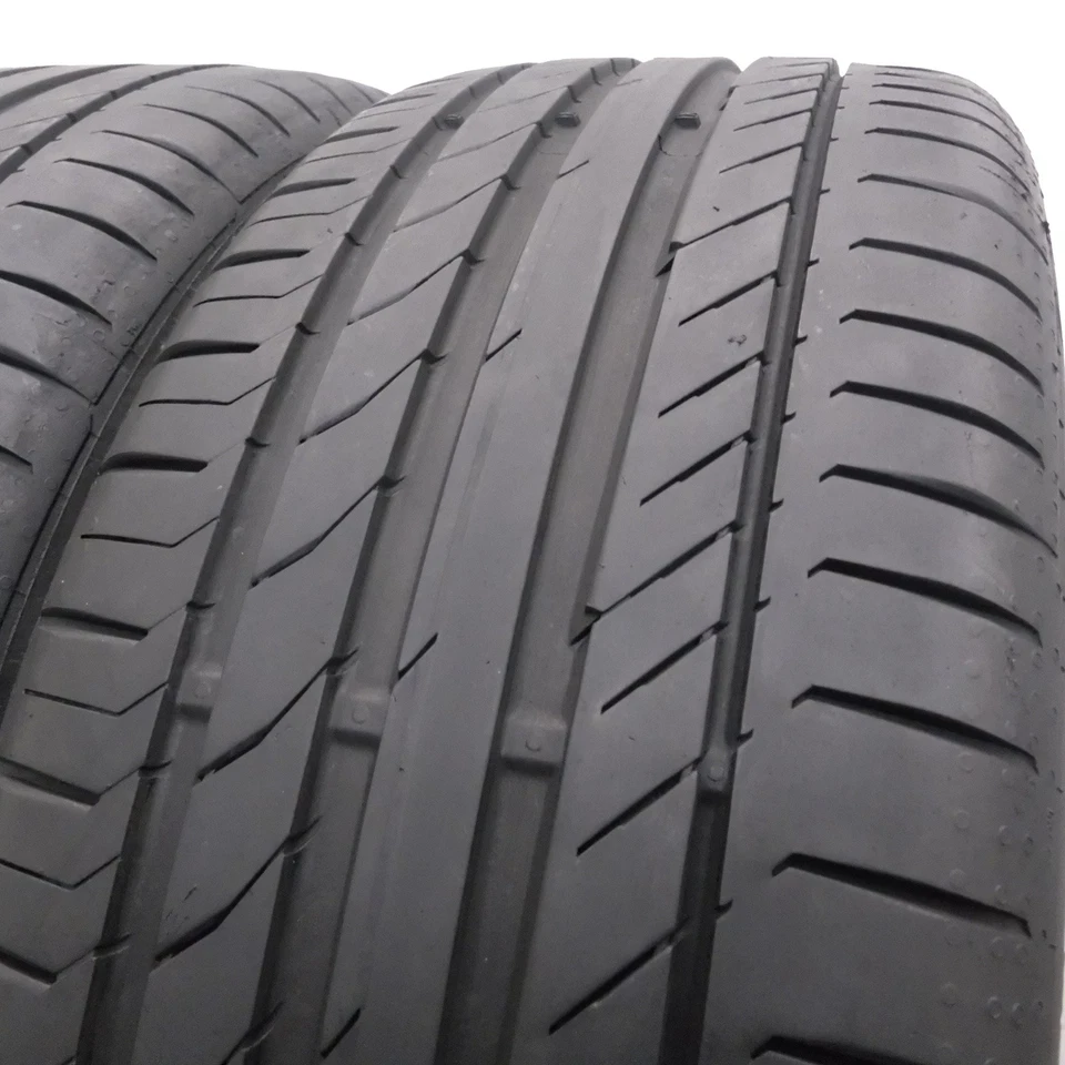 2 X CONTINENTAL 225/45 R19 96W XL SportContact 5 Pneus D'Été DOT16 6,2-5,8Mm - Photo 3/4