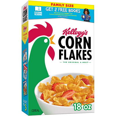Kellogg's Corn Flakes Breakfast Cereal,Kids' Cereal,Family Breakfast,Family Size