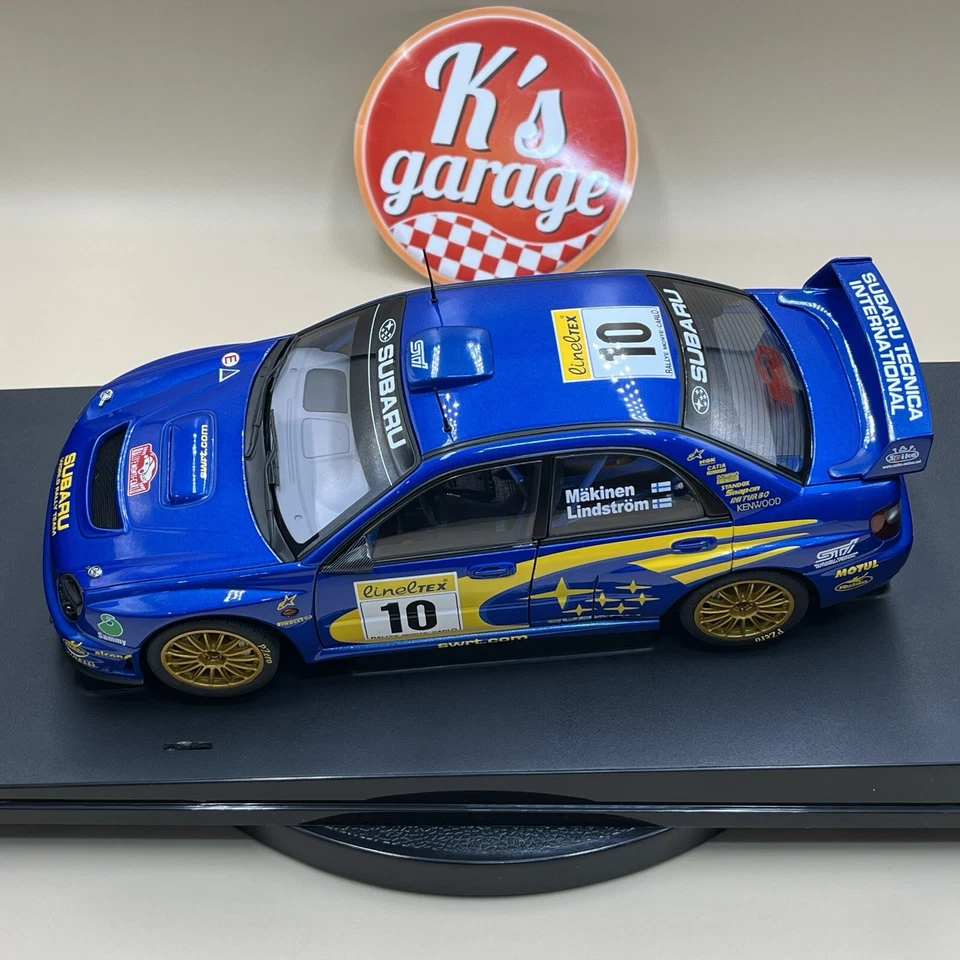 AUTOart 1/18 Subaru Impreza WRC 2002 Monte Carlo #10 Makinen Lindstrom 80292 - Image 3 of 4