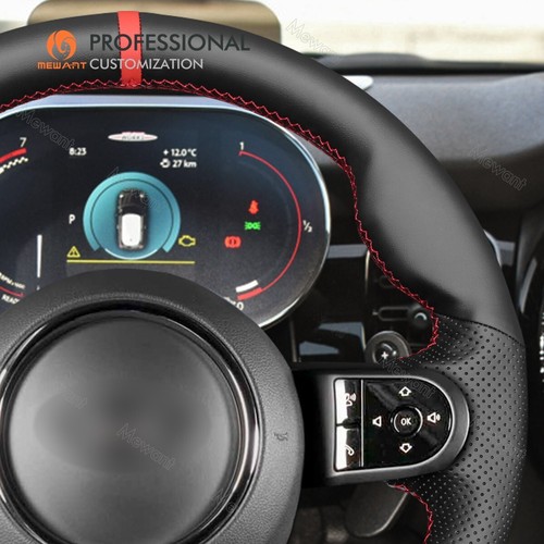 DIY Genuine Leather Steering Wheel Wrap for Mini Clubman Convertible Countryman - Picture 4 of 10