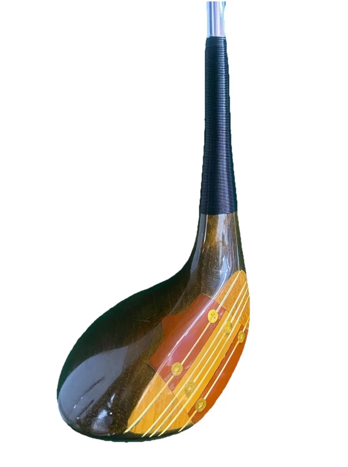 MacGregor Tourney Super Eye-O-Matic Persimmon 2 Wood RH S300 Steel 42.5" W/ HC - Image 3 of 4