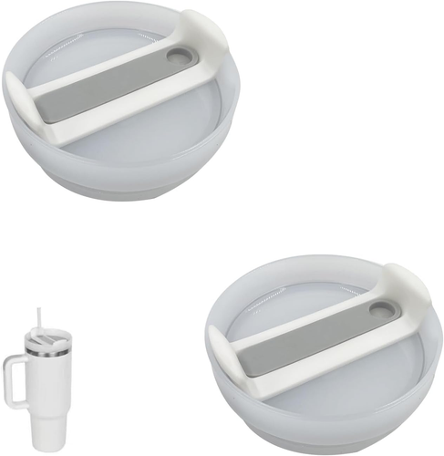 40 OZ Tumbler Lids for Stanley Cup, 2 Pack Replacement Lids Fit for Stanley Adve - Picture 9 of 12