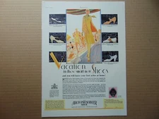 1929 Women's ARCH PRESERVER SHOE leave foot aches at home vintage art print ad