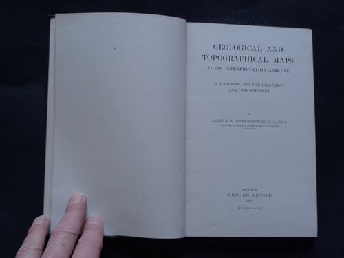 GEOLOGICAL AND TOPOGRAPHICAL MAPS And Their Use: Geologists / Engineering 1911. - Imagen 2 de 10