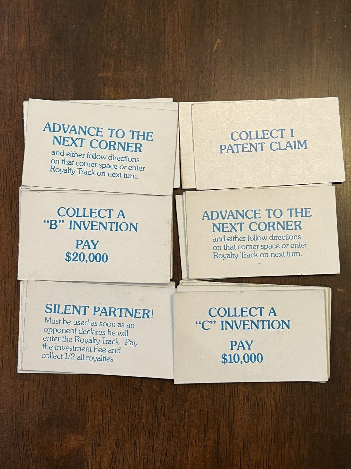 The Inventors Board Game Stack of 32 Replacement Eureka Cards - 1974 Vintage