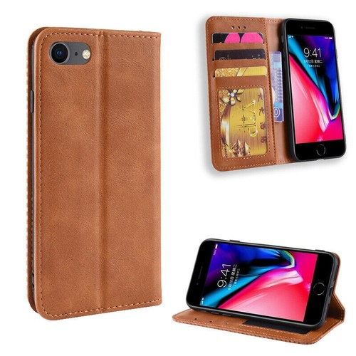 Retro Flip Leder Brieftasche Ständer Handy Hülle für iPhone 16 15 14 13 12 11 Pro Max - Bild 16 von 18