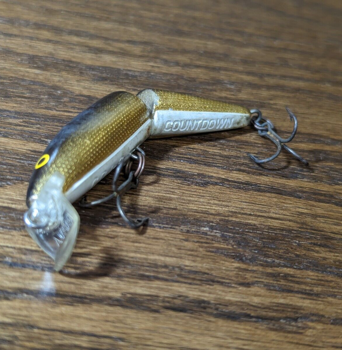 Vintage Rapala Joined CDJ-9 Gold Jerkbail - Countdown - Made